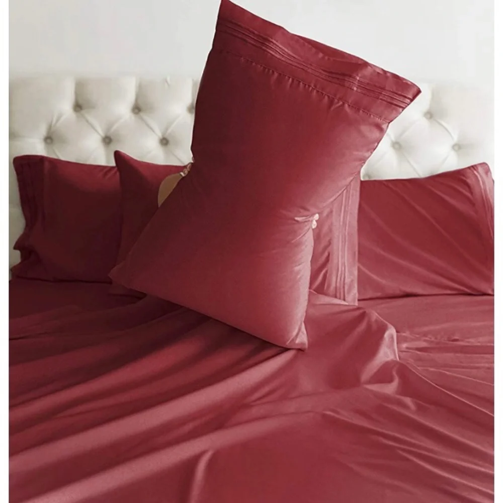 Split King Size Sheet Set - 7 Piece Set - Hotel Luxury Bed Sheets - Picture 4 of 11